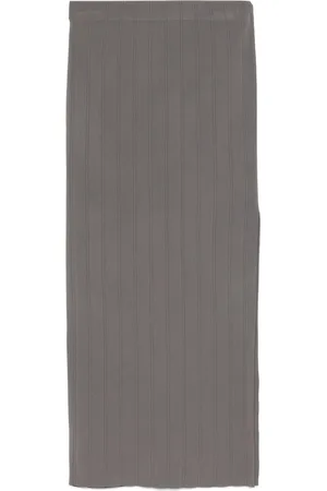 REMAIN Ribbed midi skirt
