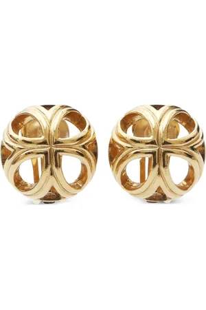 Dior 1990s round clip-on earrings