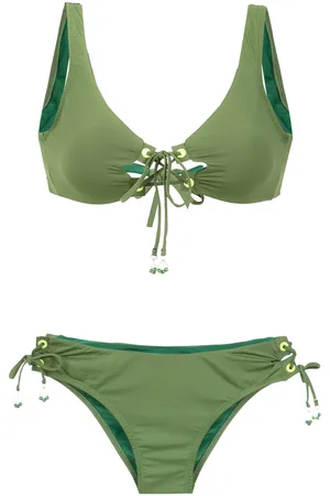 AMIR SLAMA Lace up bikini set