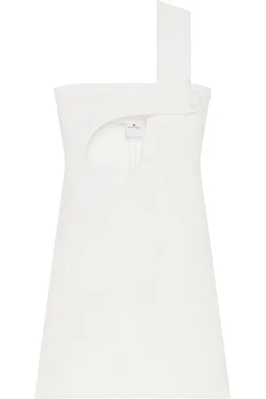 Courrèges Cut-out satin dress