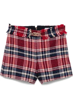 Abel & Lula Check-pattern shorts