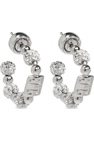 Givenchy Crystal-embellished hoop earrings