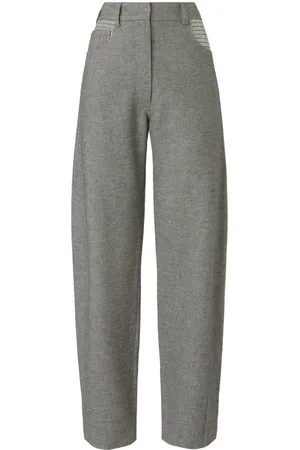 GENNY Mélange-effect trousers