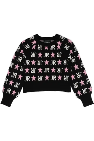 John Richmond Intarsia-logo sweater