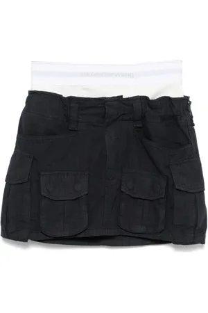 Alexander Wang Logo-waistband mini skirt