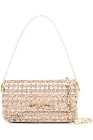 Self-Portrait Crystal-embellished shoulder bag