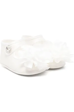 MONNALISA Floral-appliqué pre-walkers