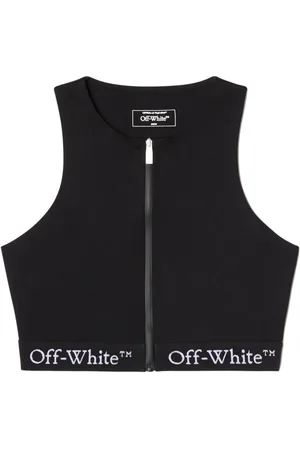 OFF-WHITE Logo-band rowing top