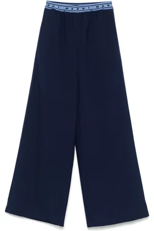 Marni Logo-band wool trousers