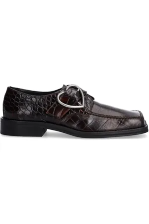MARTINE ROSE Heart buckle loafers