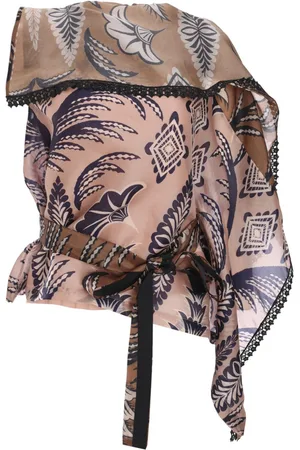 BIYAN Printed organza blouse