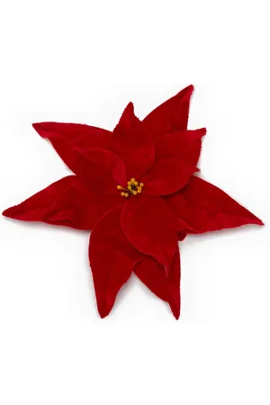 J.W.Anderson Velvet pointsettia brooch