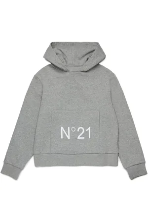 Nº21 Logo-print cotton hoodie