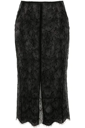 Victoria Beckham Chantilly-lace midi skirt