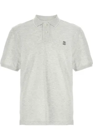Brunello Cucinelli Logo piqué polo shirt