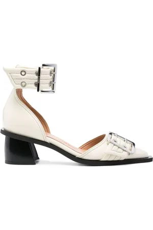 Ganni 60mm open cut pumps