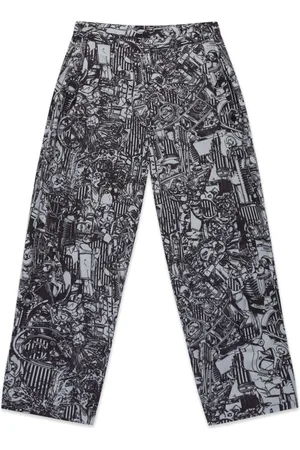 MARCELO BURLON AOP pyjama pants