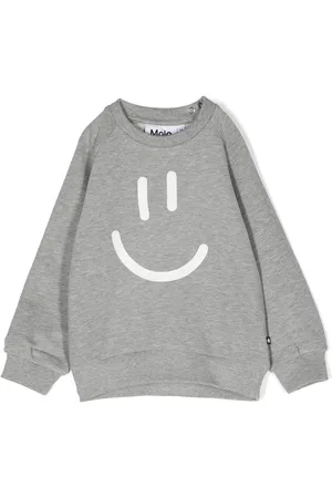 Molo Smiley-face print organic-cotton sweatshirt