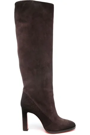 santoni 90mm suede boots