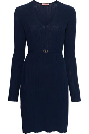 Twin-Set Plissé mini dress