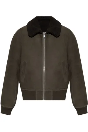YVES SALOMON Shearling-collar jacket