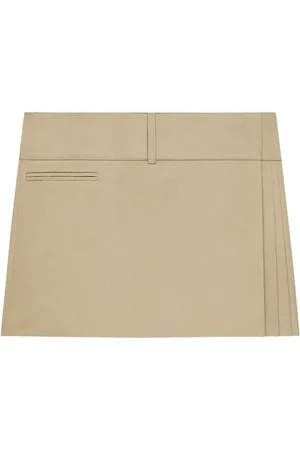 Courrèges Belted pleated mini skirt