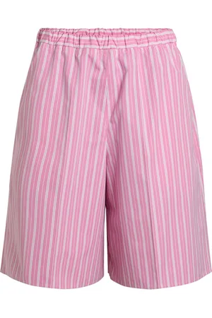 Patou Striped longline shorts