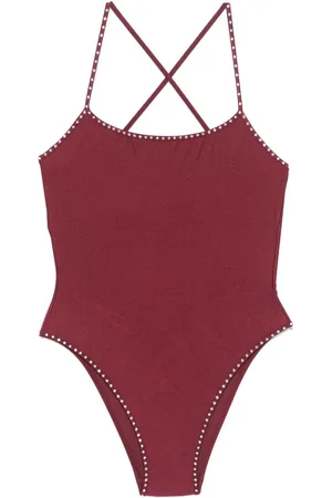 Oseree Crystal-detail swimsuit