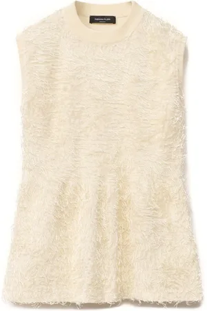 Fabiana Filippi Frayed knitted top