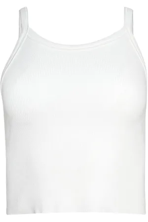 ÉTERNE Cropped cotton tank top