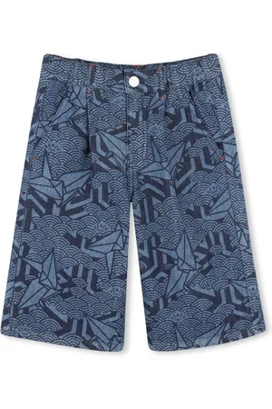 Kenzo Geometric-print Bermuda shorts