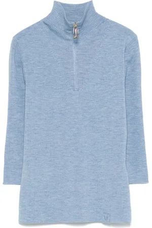 Victoria Beckham Half-zip knitted top