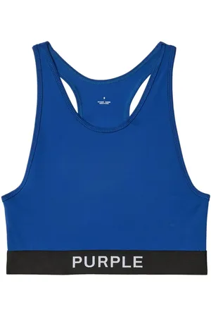 Purple Brand Logo-print top