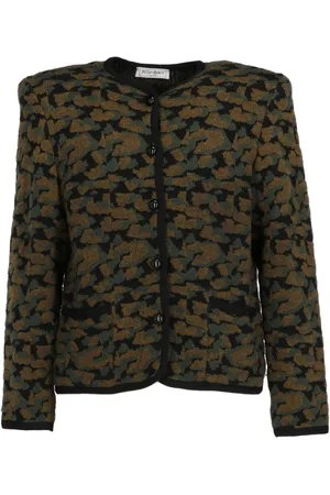 Saint Laurent 1980s jacquard wool jacket
