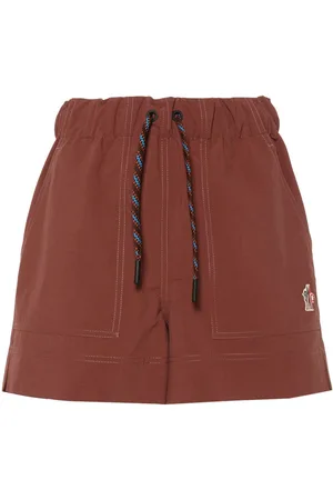 Moncler Logo-patch froissé shorts