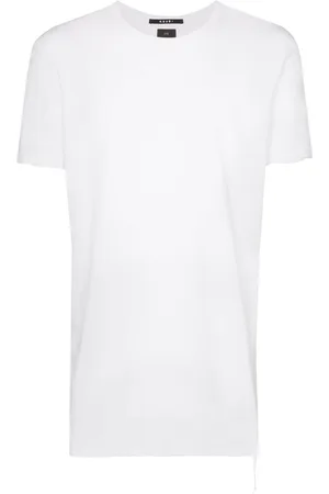KSUBI Distressed-hem longline T-shirt
