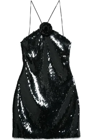 MAGDA BUTRYM Choker sequinned mini dress