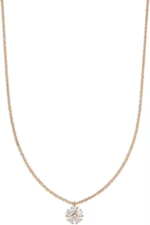 VEYNOU 14kt rose gold Lily diamond necklace