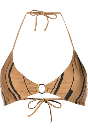 Lenny Niemeyer Striped triangle bikini top
