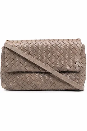 Officine creative Interwoven leather crossbody bag