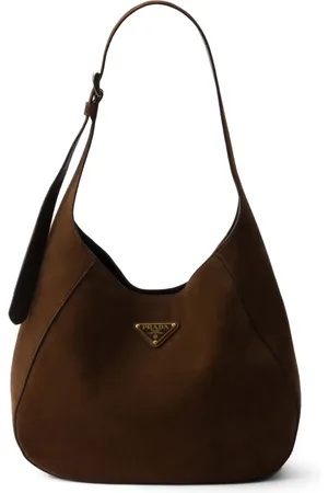 Prada Medium suede shoulder bag