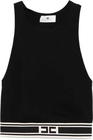 Elisabetta Franchi Logo-band tank top
