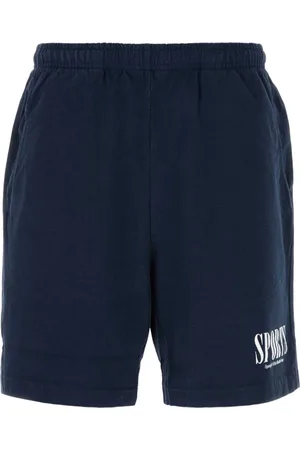 Sporty & Rich Logo-print cotton shorts
