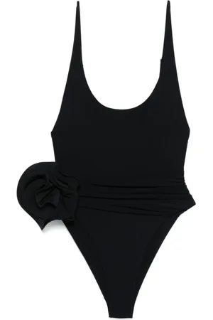 MAGDA BUTRYM Floral-appliqué swimsuit