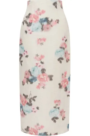 Serafini Floral-print midi shirt