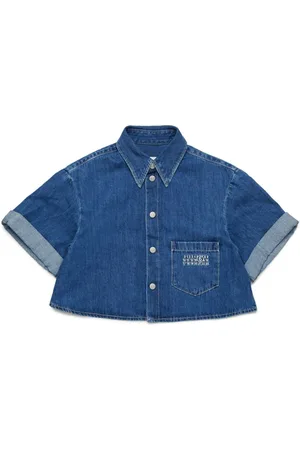 Maison Margiela Cropped denim shirt