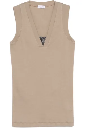 Brunello Cucinelli Monili-detail tank top