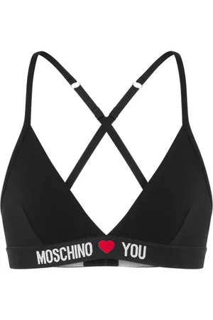 Moschino Logo-band bra