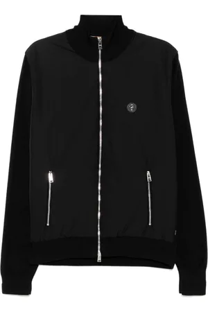 HUGO BOSS Logo-patch bomber jacket