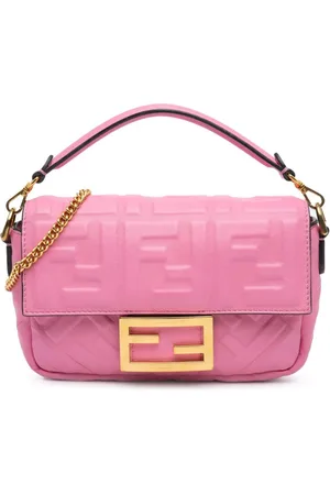 Fendi 2010-2023 Mini Zucca Embossed Baguette satchel